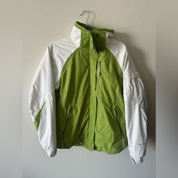 Columbia Womens Green and White Warm Ultility Jacket- S - Picture 2 of 4